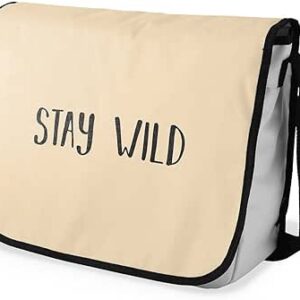 بوناميزون شنطة ماسنجر مدرسية مطبوعة رقميا للطلاب، شنطة كروس بودي وشنطة ساعي، شنطة كتف للمدرسة، العودة الى المدرسة، المقاس: 29 × 36 سم، ألوان متعددة