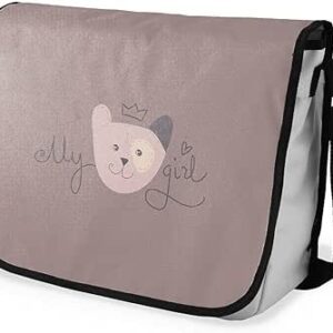 بوناميزون شنطة ماسنجر مدرسية مطبوعة رقميا للطلاب، شنطة كروس بودي وشنطة ساعي، شنطة كتف للمدرسة، العودة الى المدرسة، المقاس: 29 × 36 سم، ألوان متعددة