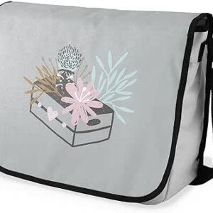 بوناميزون شنطة ماسنجر مدرسية مطبوعة رقميا للطلاب، شنطة كروس بودي وشنطة ساعي، شنطة كتف للمدرسة، العودة الى المدرسة، المقاس: 29 × 36 سم، ألوان متعددة