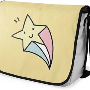 بوناميزون شنطة ماسنجر مدرسية مطبوعة رقميا للطلاب، شنطة كروس بودي وشنطة ساعي، شنطة كتف للمدرسة، العودة الى المدرسة، المقاس: 29 × 36 سم