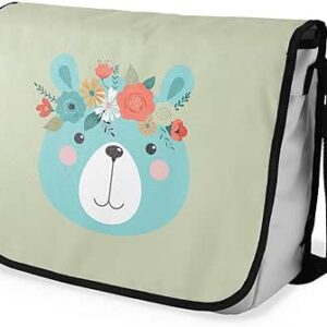 بوناميزون شنطة ماسنجر مدرسية مطبوعة رقميا للطلاب، شنطة كروس بودي وشنطة ساعي، شنطة كتف للمدرسة، العودة الى المدرسة، المقاس: 29 × 36 سم، ألوان متعددة