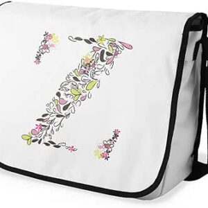 بوناميزون شنطة ماسنجر مدرسية مطبوعة رقميا للطلاب، شنطة كروس بودي وشنطة ساعي، شنطة كتف للمدرسة، العودة الى المدرسة، المقاس: 29 × 36 سم، ألوان متعددة