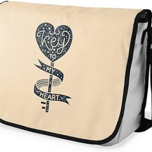 بوناميزون شنطة ماسنجر مدرسية مطبوعة رقميا للطلاب، شنطة كروس بودي وشنطة ساعي، شنطة كتف للمدرسة، العودة الى المدرسة، المقاس: 29 × 36 سم، ألوان متعددة