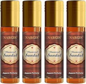 عطر اترا يدوم طويلا للجنسين من عطار | نرجس دايموند صندل | شاندان دوار | ايترا | اصلي خشب الصندل | 6 مل