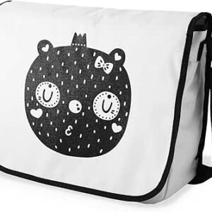 بوناميزون شنطة ماسنجر مدرسية مطبوعة رقميا للطلاب، شنطة كروس بودي وشنطة ساعي، شنطة كتف للمدرسة، العودة الى المدرسة، المقاس: 29 × 36 سم، ألوان متعددة