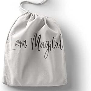 بوناميزون شنطة منتجات قطنية مطبوعة مع رباط، شنطة بقالة قابلة لاعادة الاستخدام، اكياس صديقة للبيئة وقابلة للتحلل البيولوجي، شنطة سفر، شنط تسوق، صديقة للبيئة، قابلة للطي، المقاس: 12×15 سم