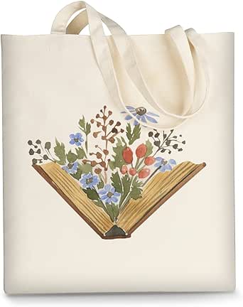 شنطة توت قماشية جميلة للنساء من اوسفكاي، شنط قطنية لطيفة قابلة لاعادة الاستخدام للتسوق والشاطئ والبقالة