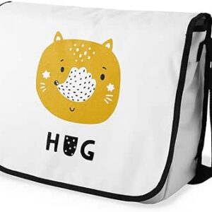 بوناميزون شنطة ماسنجر مدرسية مطبوعة رقميا للطلاب، شنطة كروس بودي وشنطة ساعي، شنطة كتف للمدرسة، العودة الى المدرسة، المقاس: 29 × 36 سم