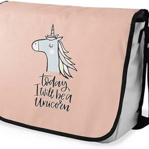 بوناميزون شنطة ماسنجر مدرسية مطبوعة رقميا للطلاب، شنطة كروس بودي وشنطة ساعي، شنطة كتف للمدرسة، العودة الى المدرسة، المقاس: 29 × 36 سم، ألوان متعددة