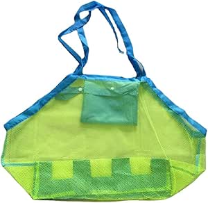 انكلو شنطة شاطئ شبكية كبيرة قابلة للطي وخفيفة الوزن وشديدة التحمل