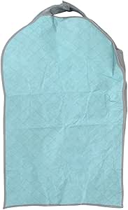 حقيبة غطاء بدلة ملابس غير منسوجة وجيدة التهوية بطباعة مربعات من زويدجو، ازرق ورمادي (SN: e5a 004 567 faa 1e6)
