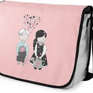 بوناميزون شنطة ماسنجر مدرسية مطبوعة رقميا للطلاب، شنطة كروس بودي وشنطة ساعي، شنطة كتف للمدرسة، العودة الى المدرسة، المقاس: 29 × 36 سم، ألوان متعددة