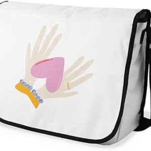 بوناميزون شنطة ماسنجر مدرسية مطبوعة رقميا للطلاب، شنطة كروس بودي وشنطة ساعي، شنطة كتف للمدرسة، العودة الى المدرسة، المقاس: 29 × 36 سم، ألوان متعددة