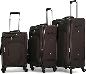 جيوردانو مجموعة حقائب للجنسين 06Sm/3TR, دي براون، بوليستر