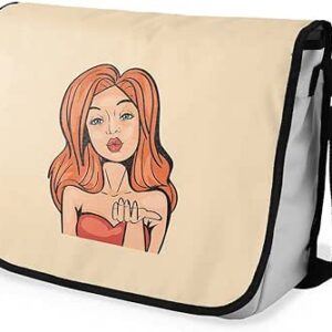 بوناميزون شنطة ماسنجر مدرسية مطبوعة رقميا للطلاب، شنطة كروس بودي وشنطة ساعي، شنطة كتف للمدرسة، العودة الى المدرسة، المقاس: 29 × 36 سم، ألوان متعددة