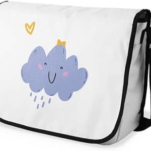 بوناميزون شنطة ماسنجر مدرسية مطبوعة رقميا للطلاب، شنطة كروس بودي وشنطة ساعي، شنطة كتف للمدرسة، العودة الى المدرسة، المقاس: 29 × 36 سم، ألوان متعددة