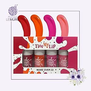 ميك اوفر 22 - مجموعة تلوين ماي ليب تشيك اند ليبس من تينت 4 الوان ألوان كوفر