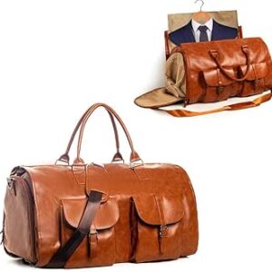 شنطة بدلات وملابس وسفر للجنسين 2 في 1 مناسبة لعطلة نهاية الاسبوع مقاومة للماء مع جيب للحذاء وشنطة سفر وشنطة يد وشنطة بدلات للسفر والرجال والنساء والسفر والعمل