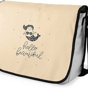 بوناميزون شنطة ماسنجر مدرسية مطبوعة رقميا للطلاب، شنطة كروس بودي وشنطة ساعي، شنطة كتف للمدرسة، العودة الى المدرسة، المقاس: 29 × 36 سم