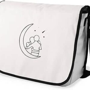 بوناميزون شنطة ماسنجر مدرسية مطبوعة رقميا للطلاب، شنطة كروس بودي وشنطة ساعي، شنطة كتف للمدرسة، العودة الى المدرسة، المقاس: 29 × 36 سم، ألوان متعددة