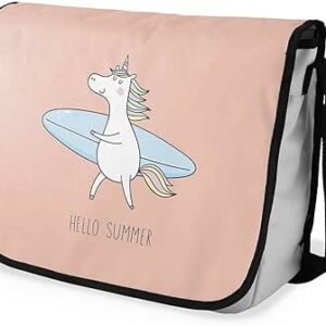 بوناميزون شنطة ماسنجر مدرسية مطبوعة رقميا للطلاب، شنطة كروس بودي وشنطة ساعي، شنطة كتف للمدرسة، العودة الى المدرسة، المقاس: 29 × 36 سم