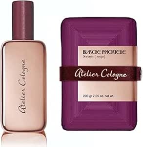 عطر بلانش ايمورتيل ابسولو او دي بارفان من اتيلير كولون بالاضافة الى طقم سافون كهدية، 230 مل - عبوة واحدة