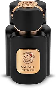 عطر بريتي عود اليكسير دي بارفان من سوالف، 80 مل، ذهبي