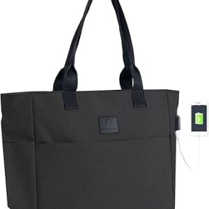 شنطة يد كبيرة توت للنساء مناسبة للعمل واللابتوب مقاس 15.6-17 انش مع سحاب للممرضات والمعلمين والمدرسة