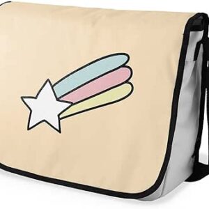 بوناميزون شنطة ماسنجر مدرسية مطبوعة رقميا للطلاب، شنطة كروس بودي وشنطة ساعي، شنطة كتف للمدرسة، العودة الى المدرسة، المقاس: 29 × 36 سم، ألوان متعددة