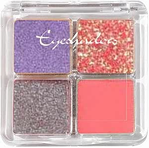 قرص فلاش لظلال العيون من 4 الوان، قرص لؤلؤي مقاوم للماء، لوحة صغيرة محمولة وسهلة الاستخدام، ظلال عيون لؤلؤي، اسم العلامة التجارية، مكياج (E، مقاس واحد)