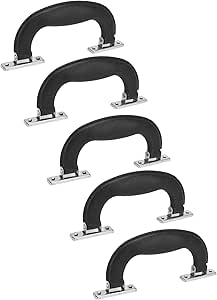 حامل جانبي للحقائب، مقبض امتعة بتصميم مريح متعدد الاستخدامات بنمط عتيق لصندوق الامتعة للخزانة، لون اسود