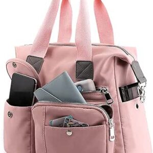 حقيبة سفر من النايلون المقاوم للماء للنساء حقيبة سفر بلون سادة حقيبة كتف كبيرة للنساء حقيبة سفر الإناث