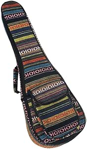 حقيبة Ukelele، نمط وطني خاص 23 بوصة Ukelele Ukulele Uke حقيبة الظهر 6 مم بطانة القطن دائم ملون مع حزام كتف قابل للتعديل للحفلات الموسيقية يوكيليس