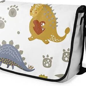 بوناميزون شنطة ماسنجر مدرسية مطبوعة رقميا للطلاب، شنطة كروس بودي وشنطة ساعي، شنطة كتف للمدرسة، العودة الى المدرسة، المقاس: 29 × 36 سم، ألوان متعددة