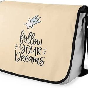 بوناميزون شنطة ماسنجر مدرسية مطبوعة رقميا للطلاب، شنطة كروس بودي وشنطة ساعي، شنطة كتف للمدرسة، العودة الى المدرسة، المقاس: 29 × 36 سم، ألوان متعددة