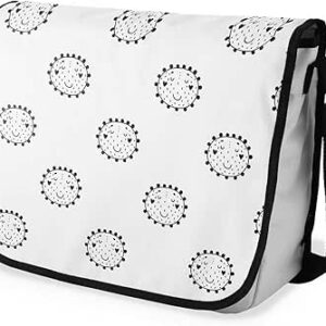 بوناميزون شنطة ماسنجر مدرسية مطبوعة رقميا للطلاب، شنطة كروس بودي وشنطة ساعي، شنطة كتف للمدرسة، العودة الى المدرسة، المقاس: 29 × 36 سم، ألوان متعددة