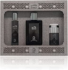 طقم من 3 قطع بلون اسود من روسي