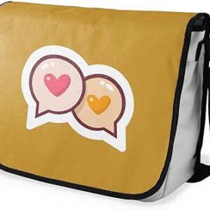 بوناميزون شنطة ماسنجر مدرسية مطبوعة رقميا للطلاب، شنطة كروس بودي وشنطة ساعي، شنطة كتف للمدرسة، العودة الى المدرسة، المقاس: 29 × 36 سم، ألوان متعددة