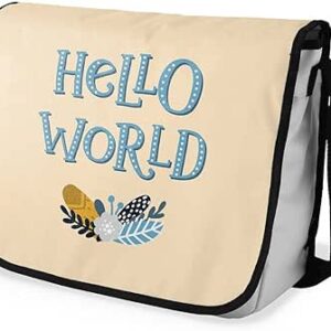 بوناميزون شنطة ماسنجر مدرسية مطبوعة رقميا للطلاب، شنطة كروس بودي وشنطة ساعي، شنطة كتف للمدرسة، العودة الى المدرسة، المقاس: 29 × 36 سم، ألوان متعددة