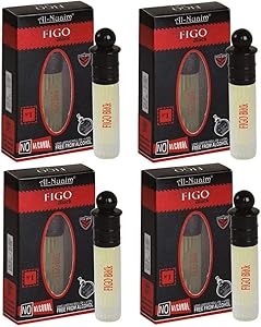 عطر ايترا للجنسين يدوم طويلا | عطر النويم فيجو بلاك عطار (6 مل لكل عبوة) - عبوة من 4 قطع