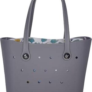 شنطة كتف انيقة متوسطة الحجم من مطاط ايفا مع جزء داخلي للرياضة والشاطئ وحمام السباحة والقارب والتسوق وصالة الالعاب الرياضية من ريزيتا