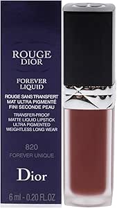 ديور احمر شفاه سائل غير لامع من كريستيان روج فوريفر - 820 يونيك للنساء 0.2 اونصة