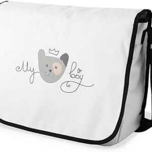 بوناميزون شنطة ماسنجر مدرسية مطبوعة رقميا للطلاب، شنطة كروس بودي وشنطة ساعي، شنطة كتف للمدرسة، العودة الى المدرسة، المقاس: 29 × 36 سم