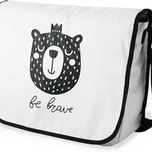 بوناميزون شنطة ماسنجر مدرسية مطبوعة رقميا للطلاب، شنطة كروس بودي وشنطة ساعي، شنطة كتف للمدرسة، العودة الى المدرسة، المقاس: 29 × 36 سم