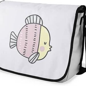 بوناميزون شنطة ماسنجر مدرسية مطبوعة رقميا للطلاب، شنطة كروس بودي وشنطة ساعي، شنطة كتف للمدرسة، العودة الى المدرسة، المقاس: 29 × 36 سم، ألوان متعددة