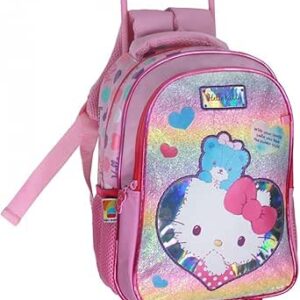 شنطة بعجلات من هالو كيتي، 33 سم، متعددة الألوان