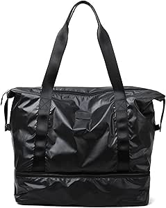 حقيبة للرجال من Lazat Chef Man Bag - حقيبة رياضية جافة للياقة البدنية حقيبة سفر للنساء من سجادة اليوجا للرجال الرطب حقيبة التدريب الجافة الجمباز حقيبة الكتف جليتر حقيبة اليوغا حصيرة (اللون: أسود)