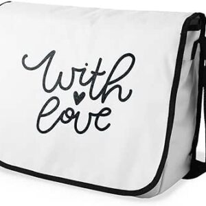 بوناميزون شنطة ماسنجر مدرسية مطبوعة رقميا للطلاب، شنطة كروس بودي وشنطة ساعي، شنطة كتف للمدرسة، العودة الى المدرسة، المقاس: 29 × 36 سم، ألوان متعددة