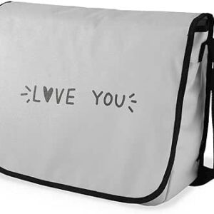 بوناميزون شنطة ماسنجر مدرسية مطبوعة رقميا للطلاب، شنطة كروس بودي وشنطة ساعي، شنطة كتف للمدرسة، العودة الى المدرسة، المقاس: 29 × 36 سم