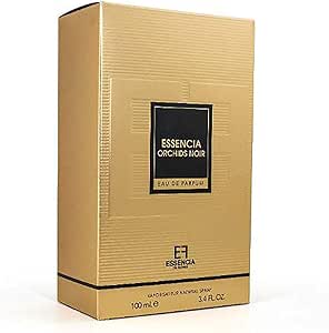 عطر اوركيدز نوار من ايسنسيا، او دي بارفان، بخاخ فابوريساتور طبيعي، للرجال، 100 مل، 3.4 اونصة سائلة اونصة